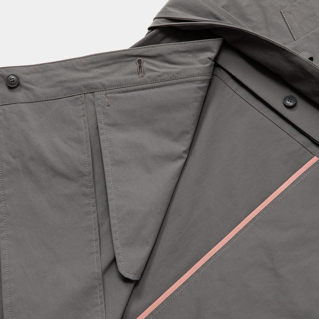 Crisp Split Overcoat / Grey