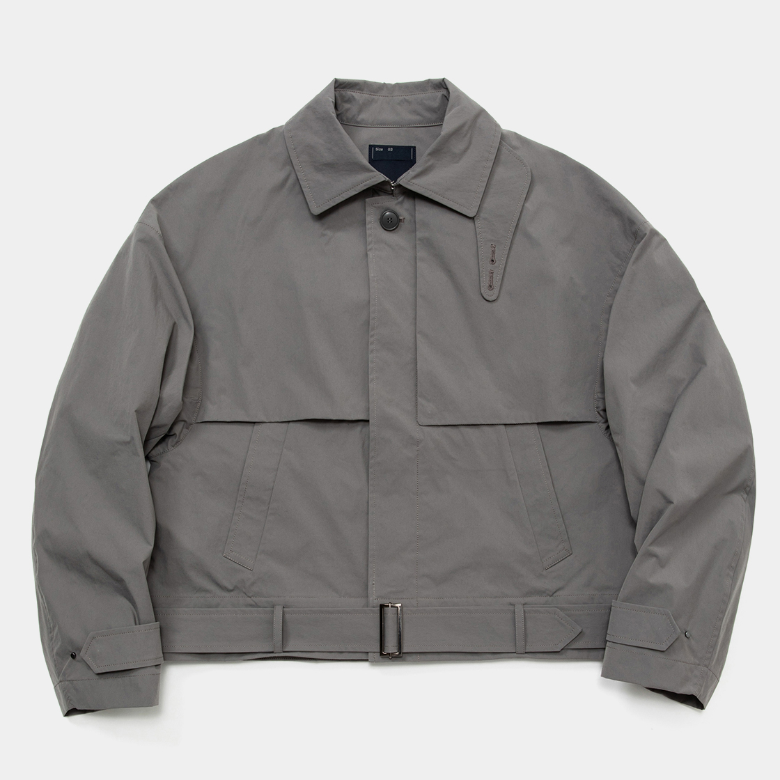 Crisp Split Overcoat / Grey