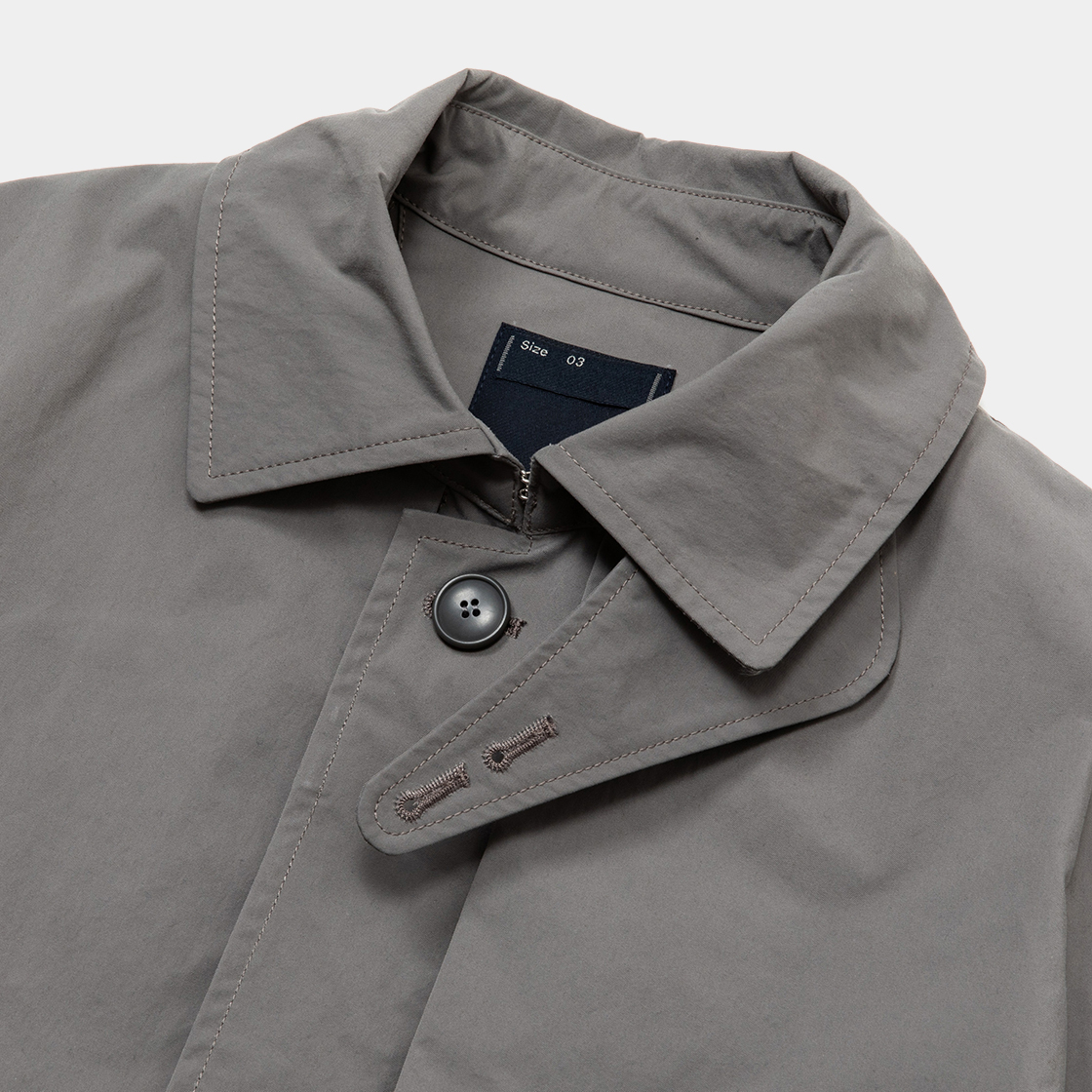 Crisp Split Overcoat / Grey