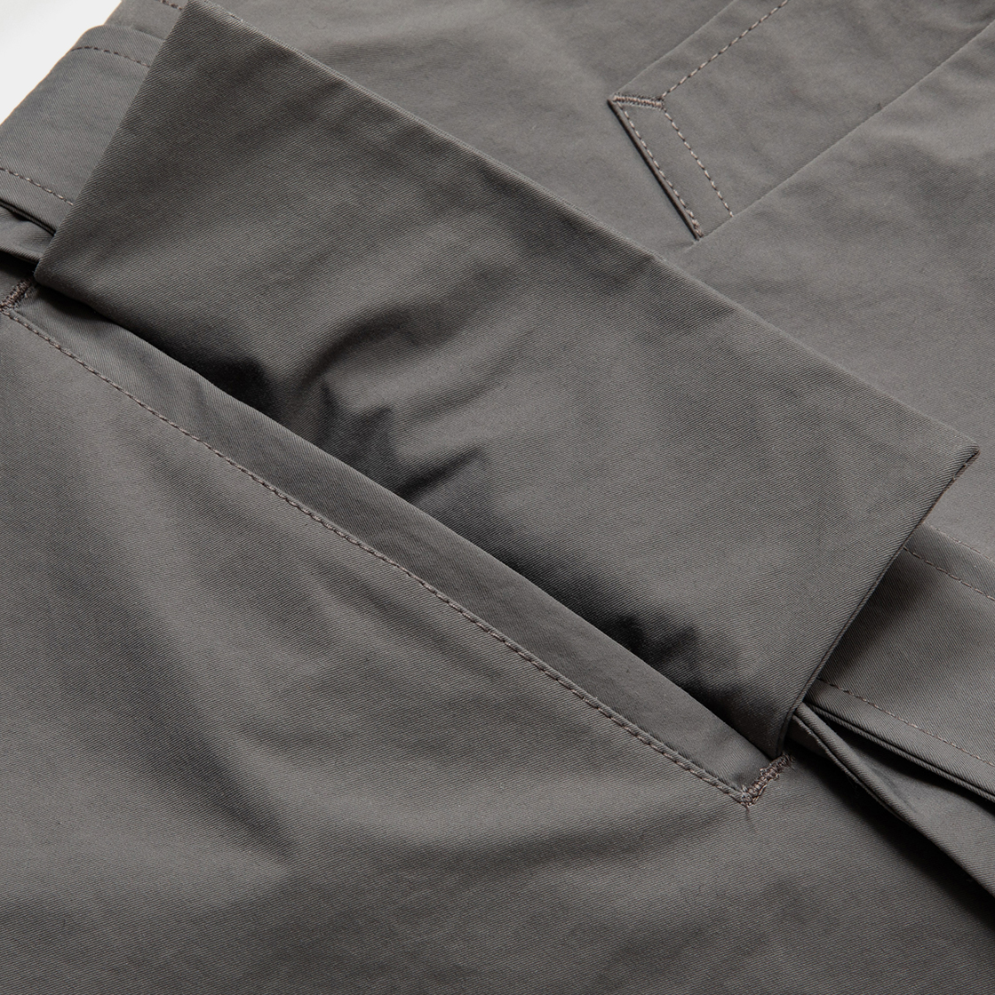 Crisp Split Overcoat / Grey