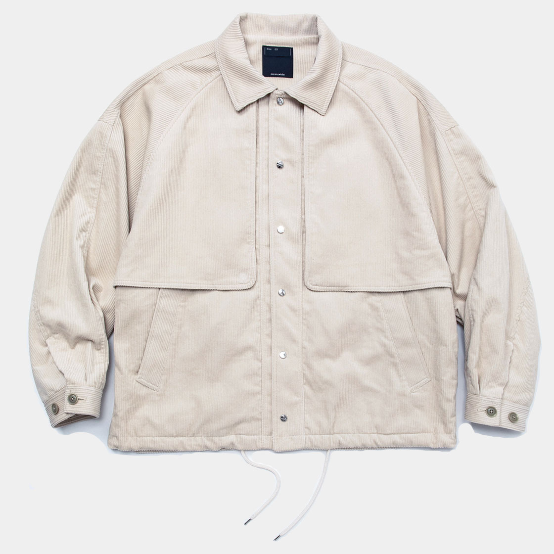 Corduroy Big Flap Blouson /  Off White