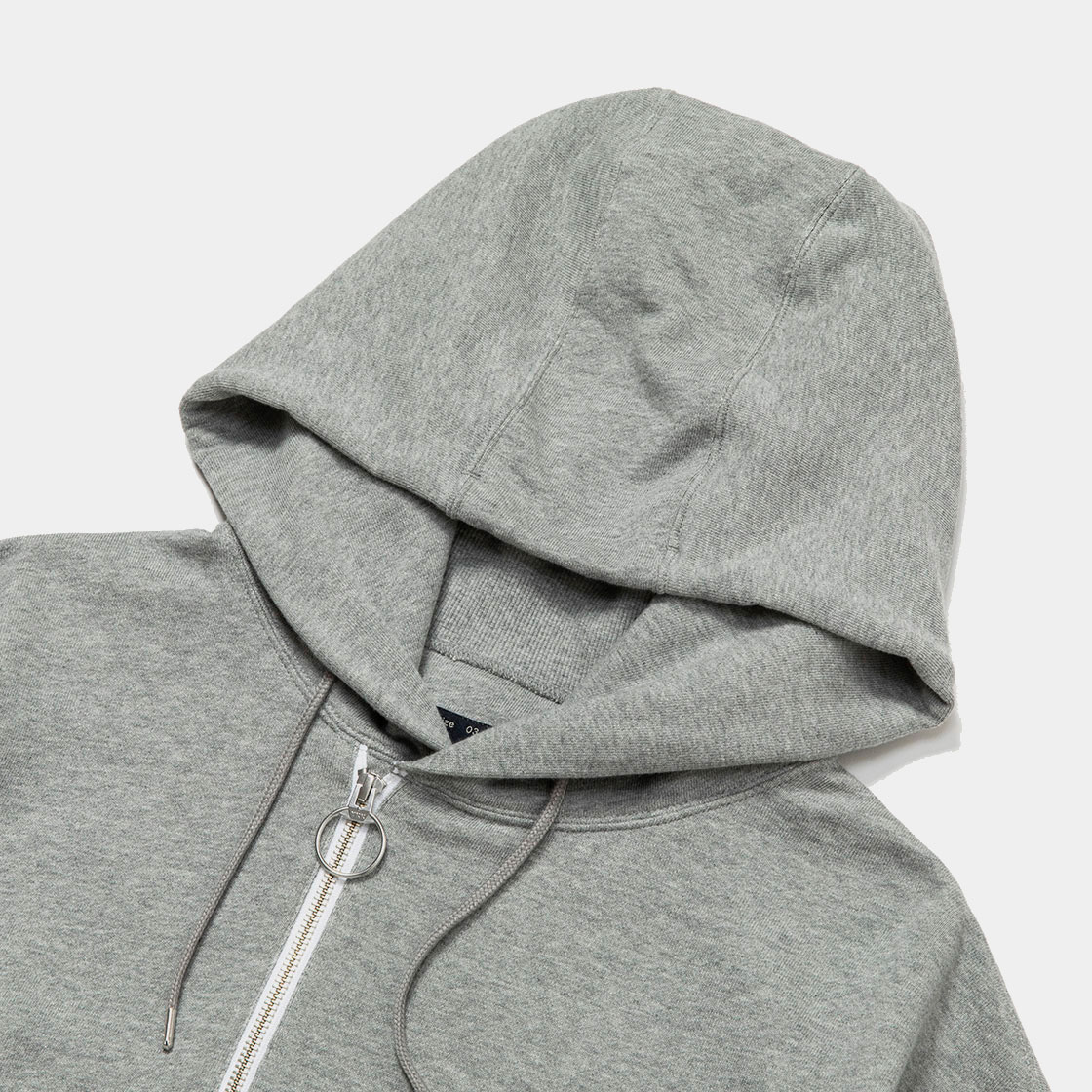 Half Zip Hoodie / Heather Grey