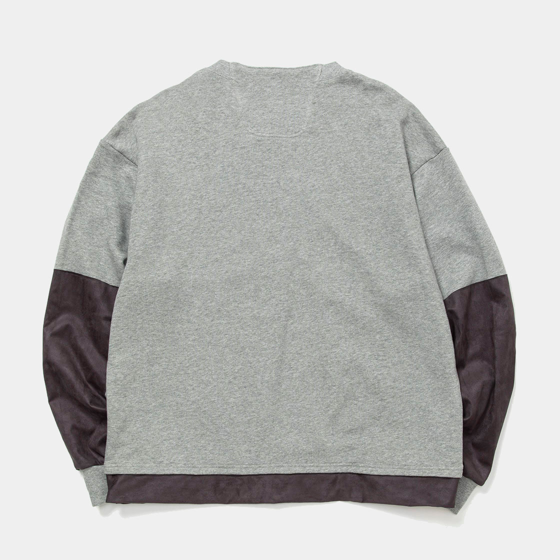 Imitation Suede Sweatshirt / Heather Grey