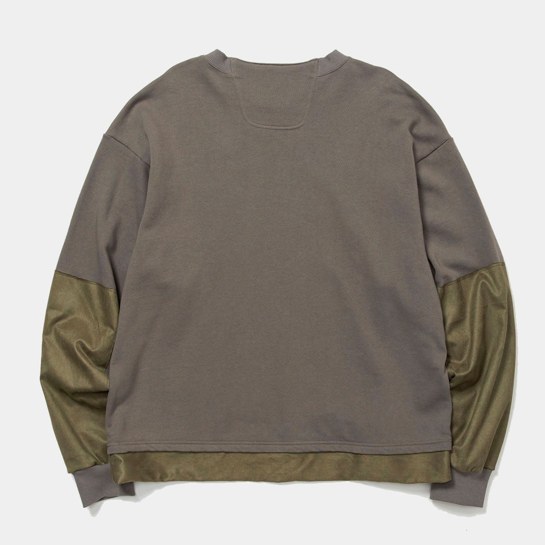 Imitation Suede Sweatshirt / Grey