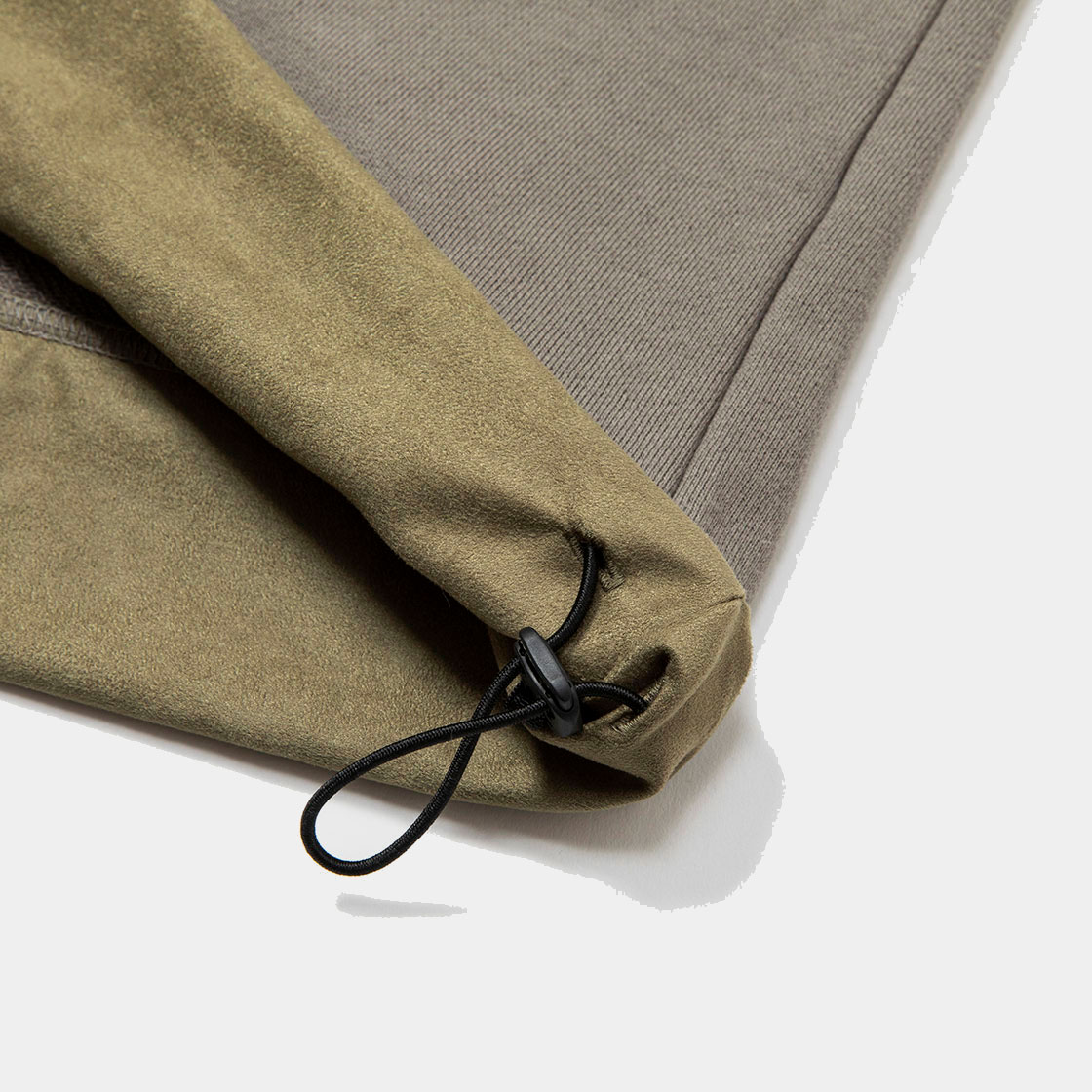 Imitation Suede Sweatshirt / Grey