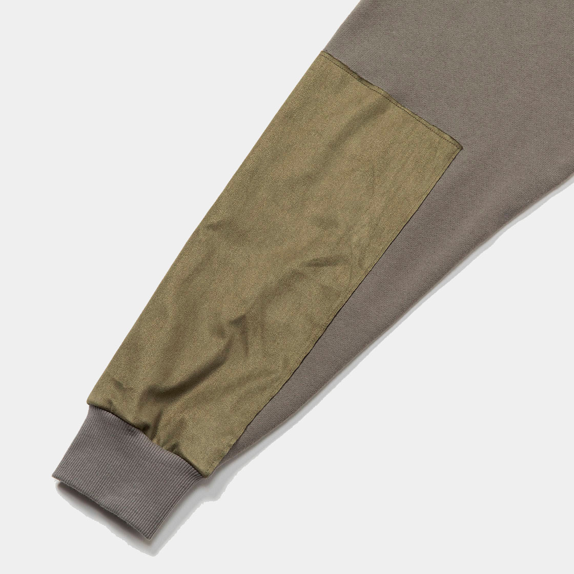 Imitation Suede Sweatshirt / Grey