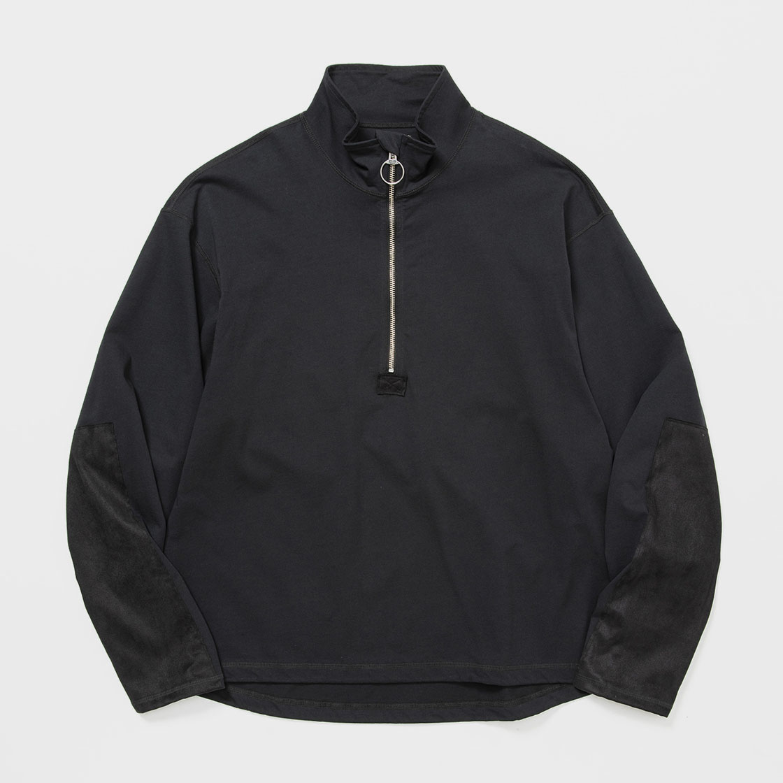 Half Zip L/S Tee / D.Navy