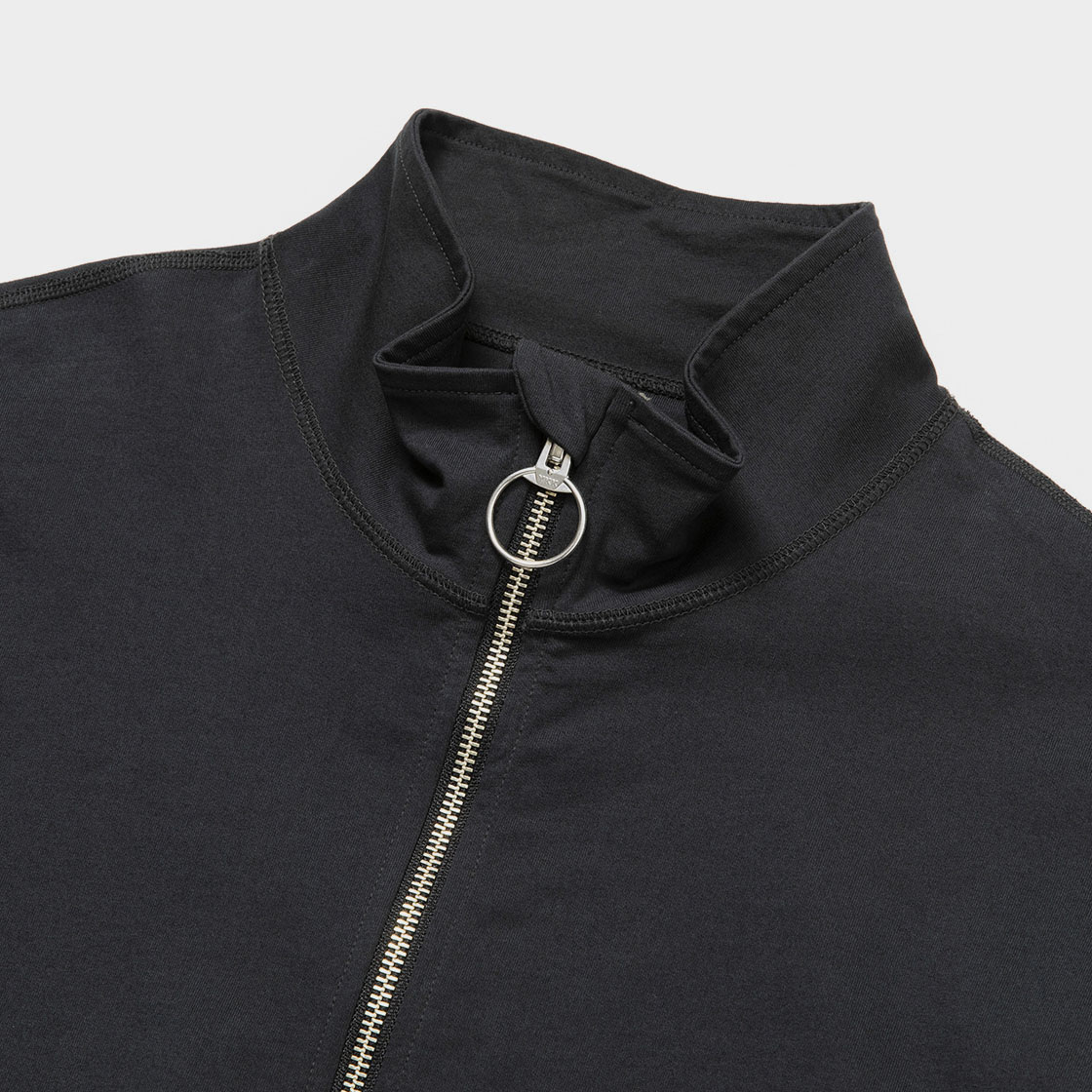 Half Zip L/S Tee / D.Navy
