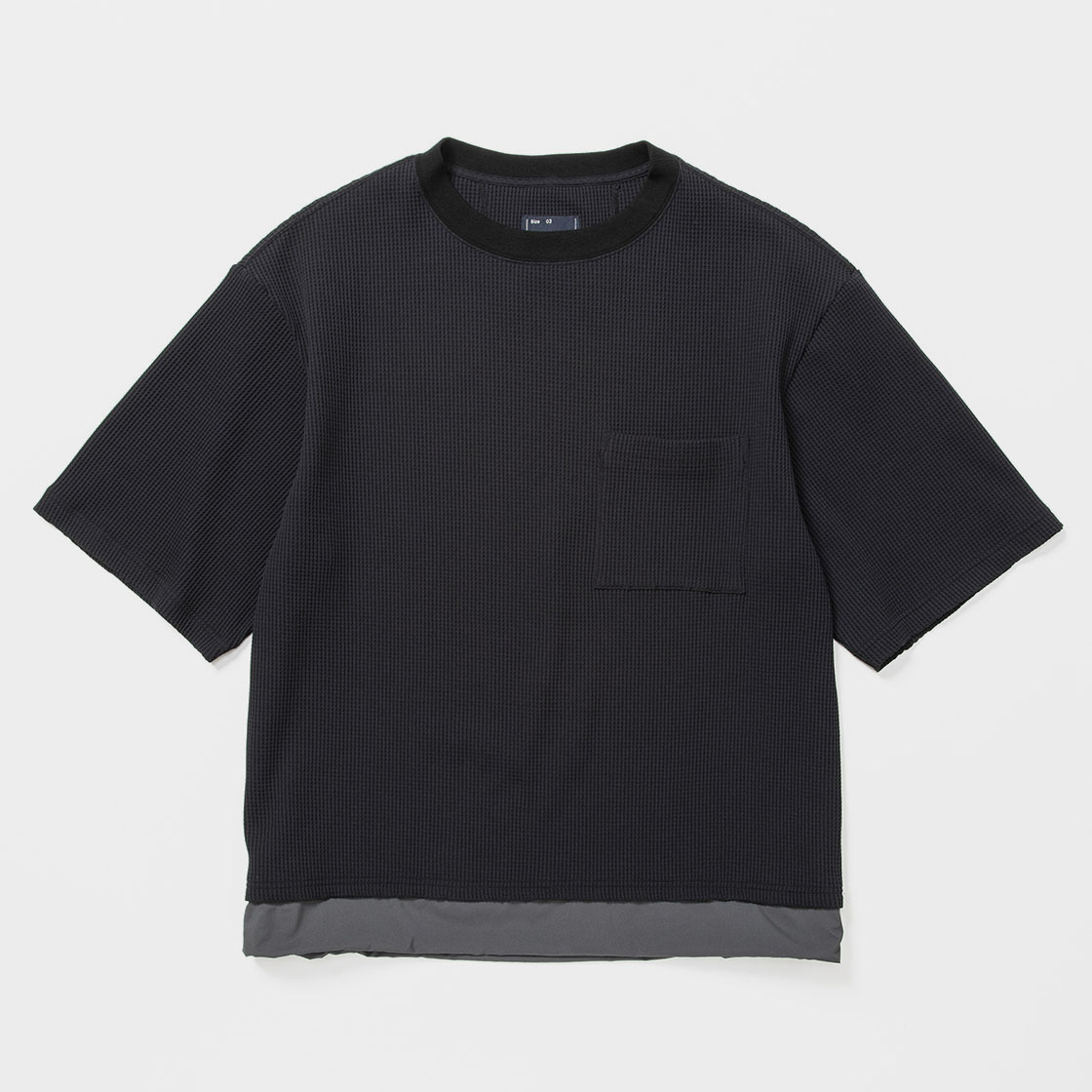 SOLOTEX® Waffle S/S Tee / Off Black