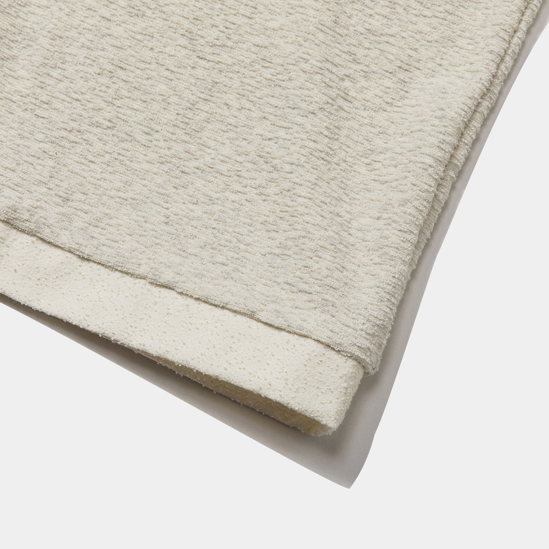 Imitation Suede Polo Shirt / Off White
