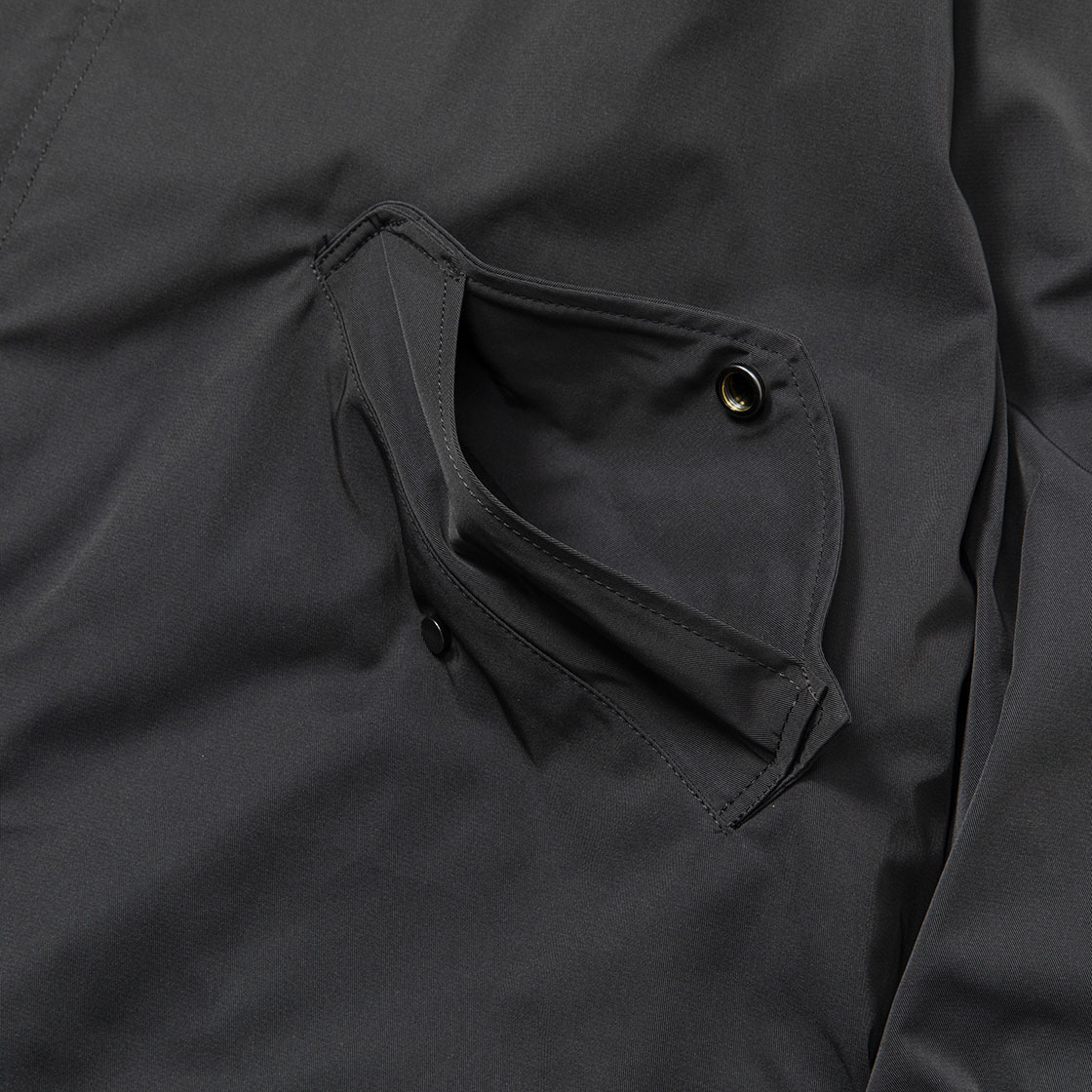 Memory Gabardine Field Parka / Charcoal