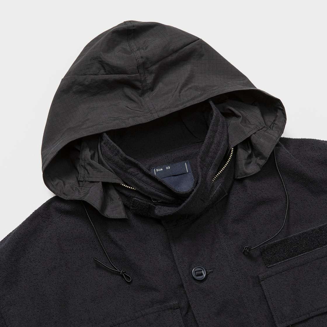 Imitation Suede Field JKT / Off Black