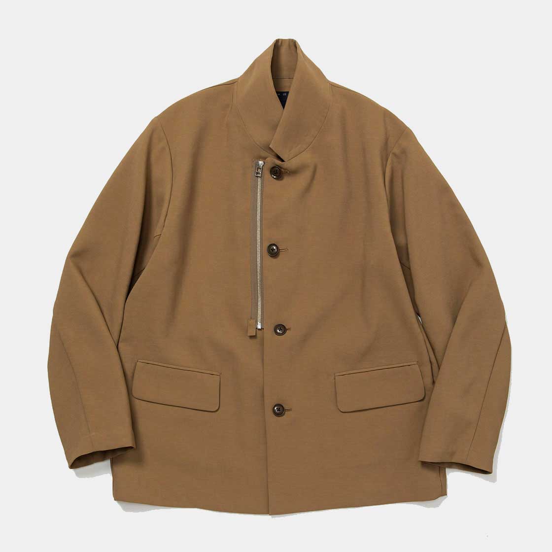 Zip Up Blazer / Camel