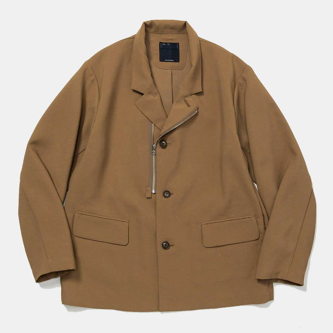 Zip Up Blazer / Camel
