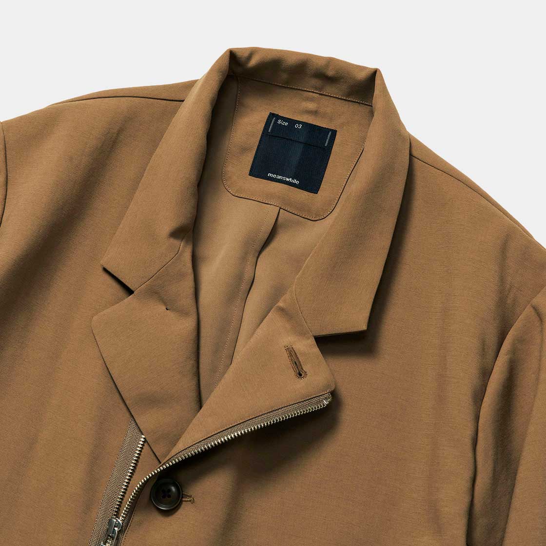 Zip Up Blazer / Camel