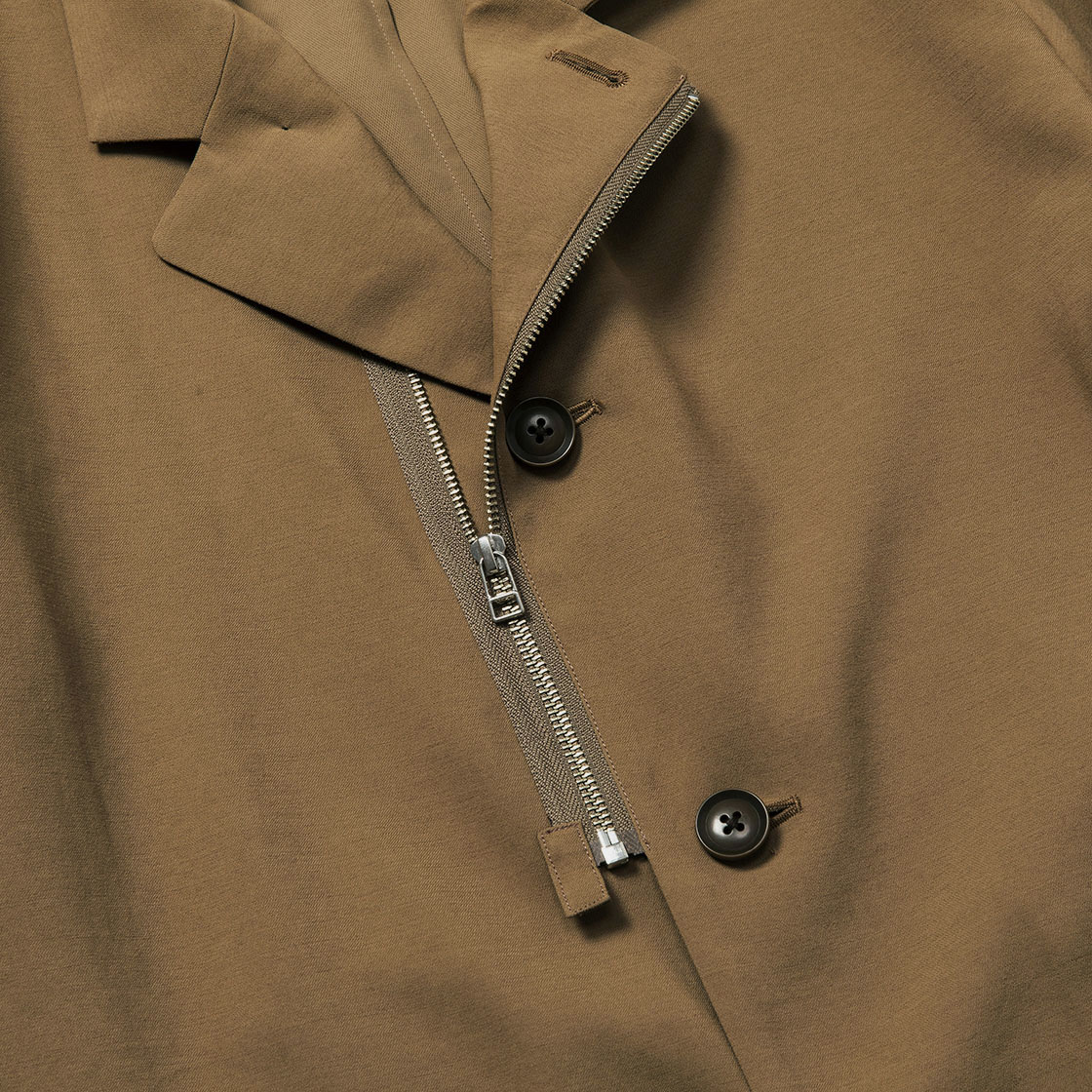 Zip Up Blazer / Camel