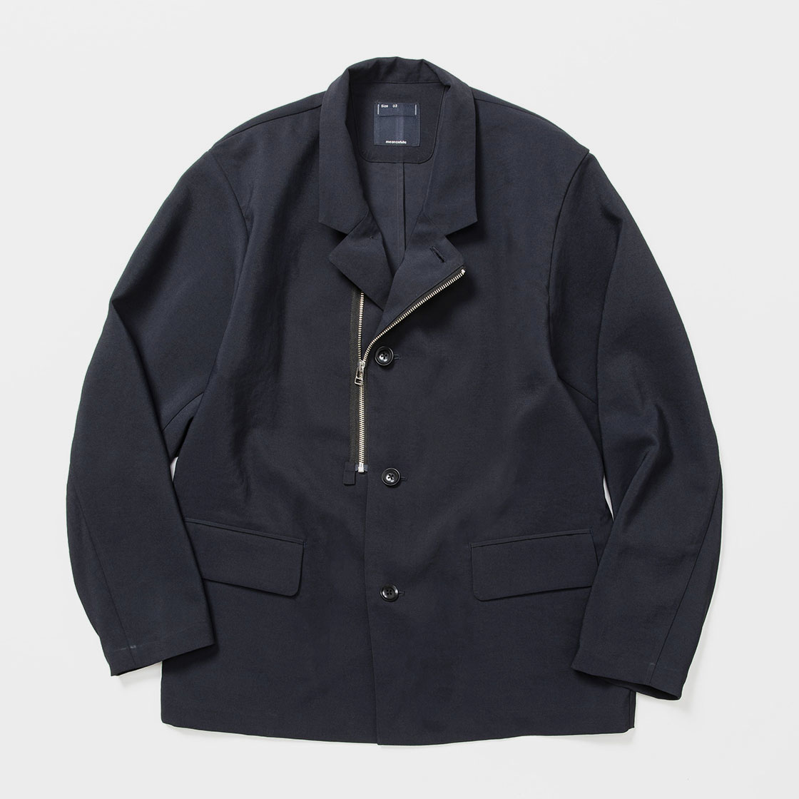 Zip Up Blazer / Navy