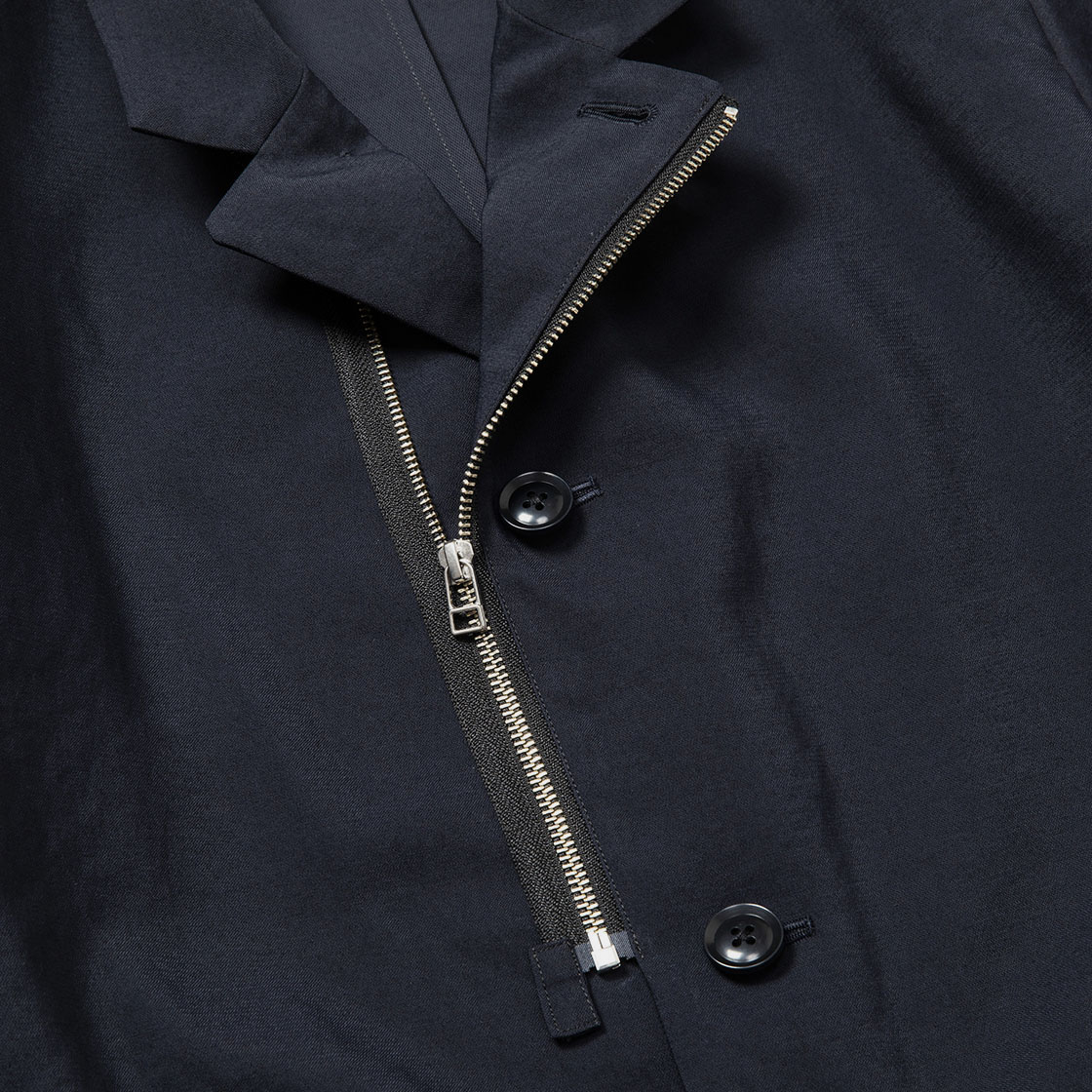 Zip Up Blazer / Navy