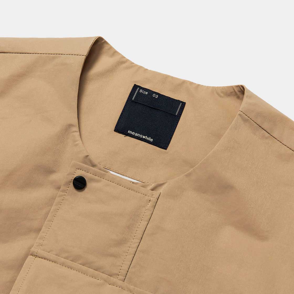 Crisp Nylon Body Armor Vest / Beige