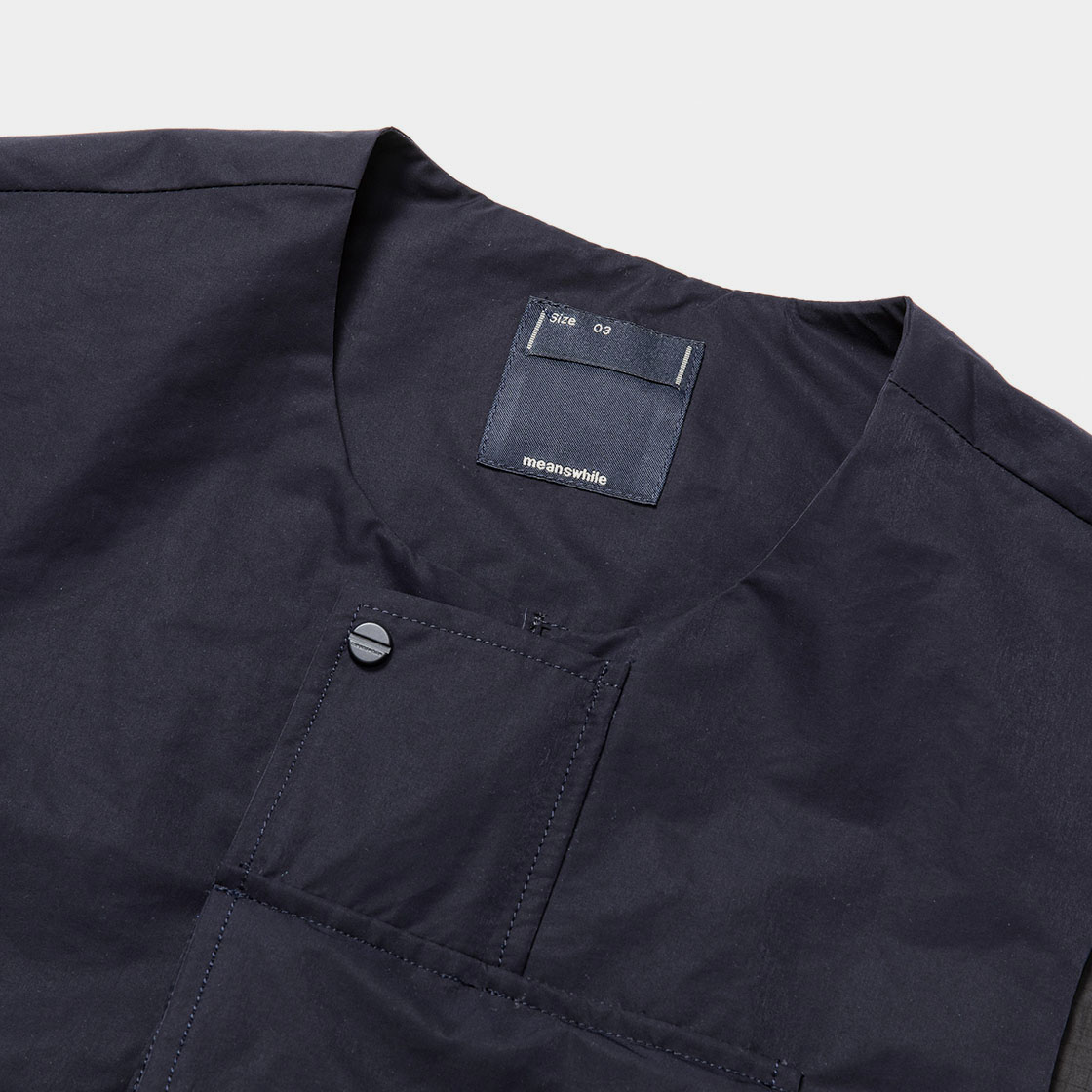 Crisp Nylon Body Armor Vest / D.Navy