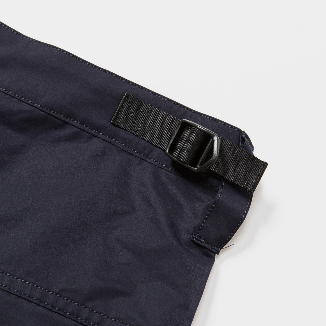 Crisp Nylon Luggage Cargo Shorts / D.Navy