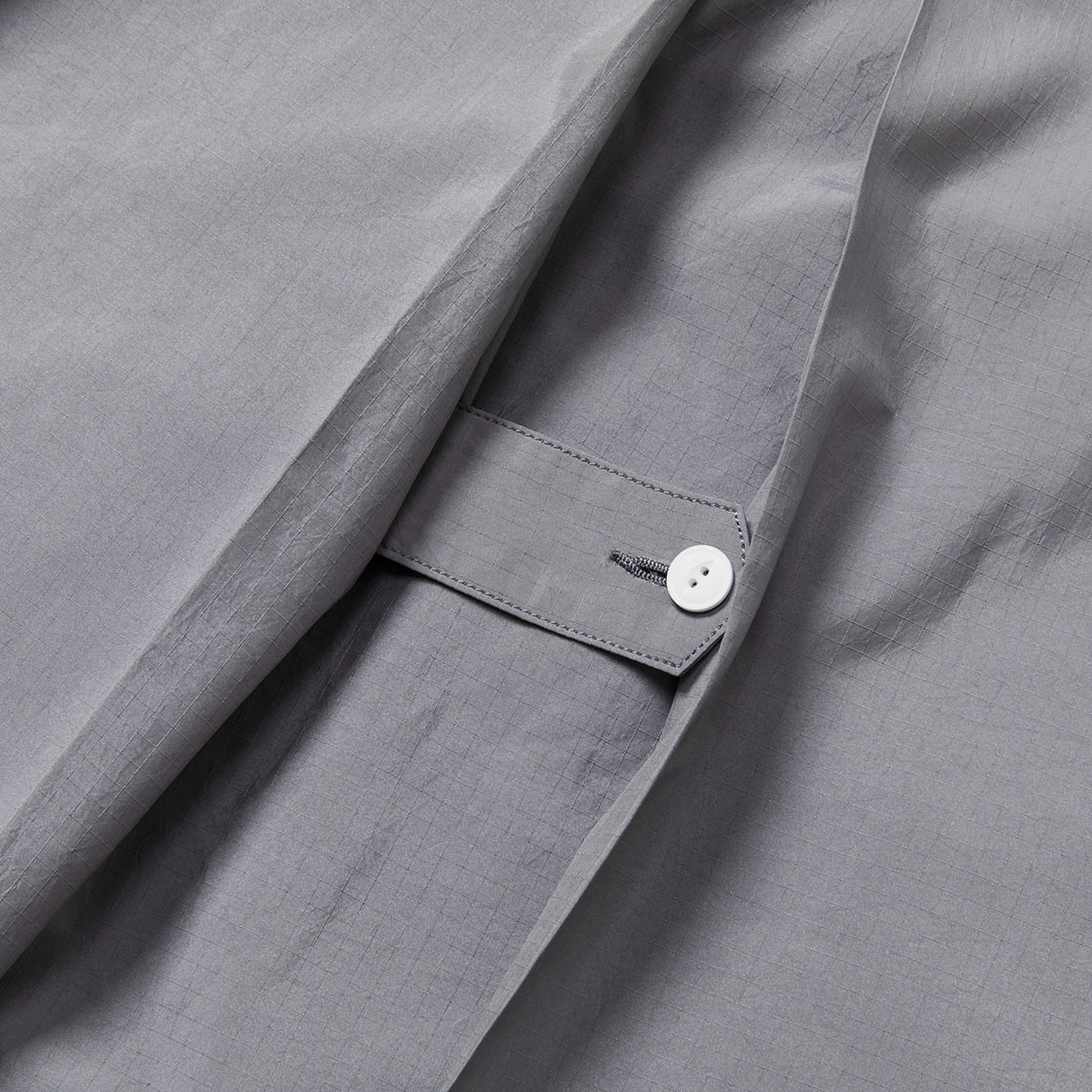 Dry-Rip Shirt Hoodie / Grey