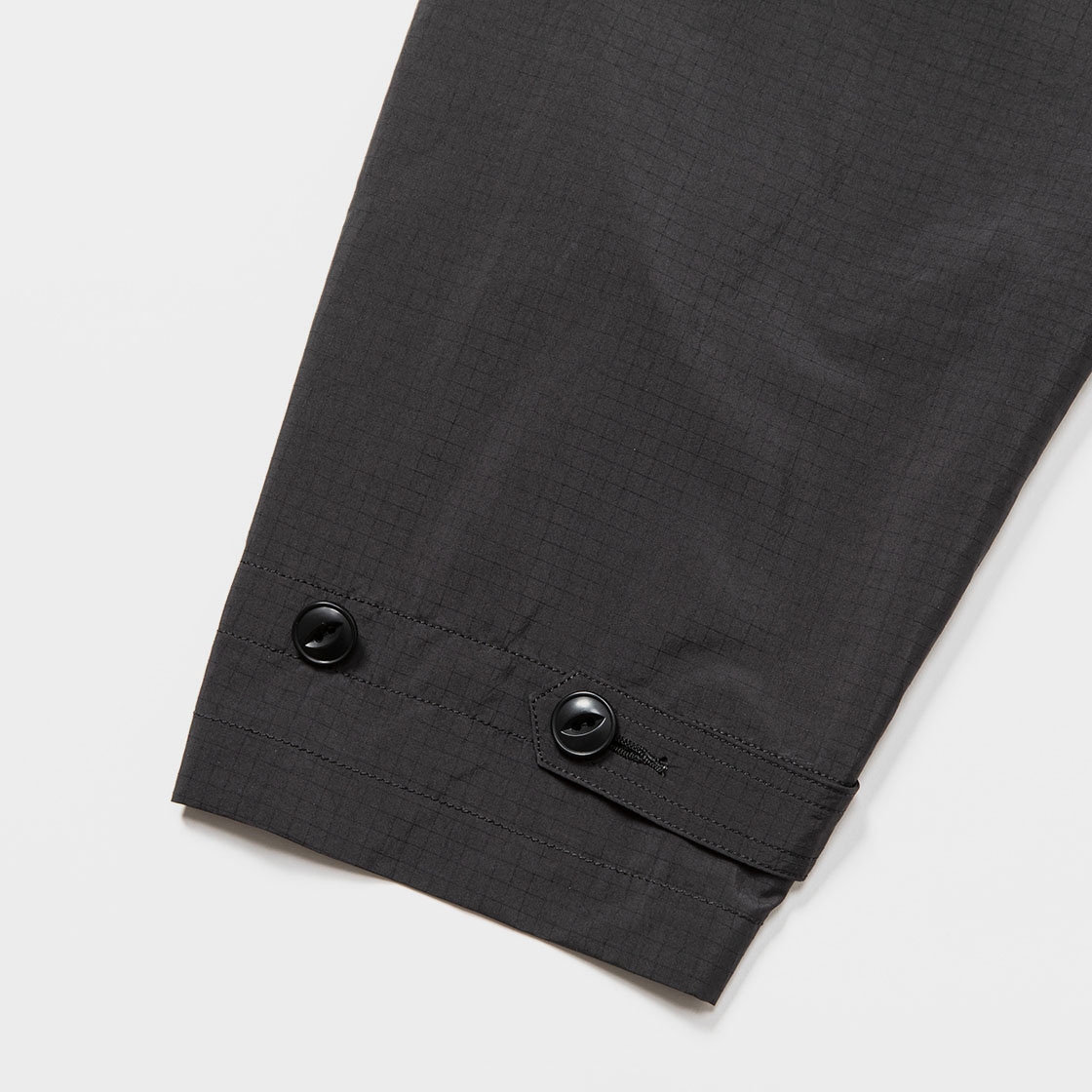 Dry-Rip Shirt Hoodie / Off Black