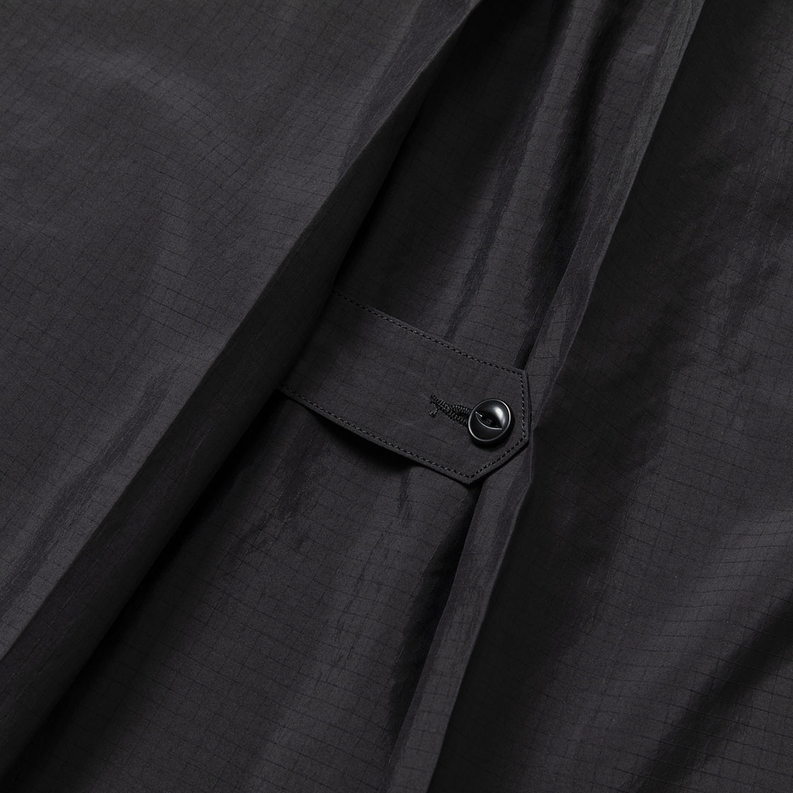 Dry-Rip Shirt Hoodie / Off Black