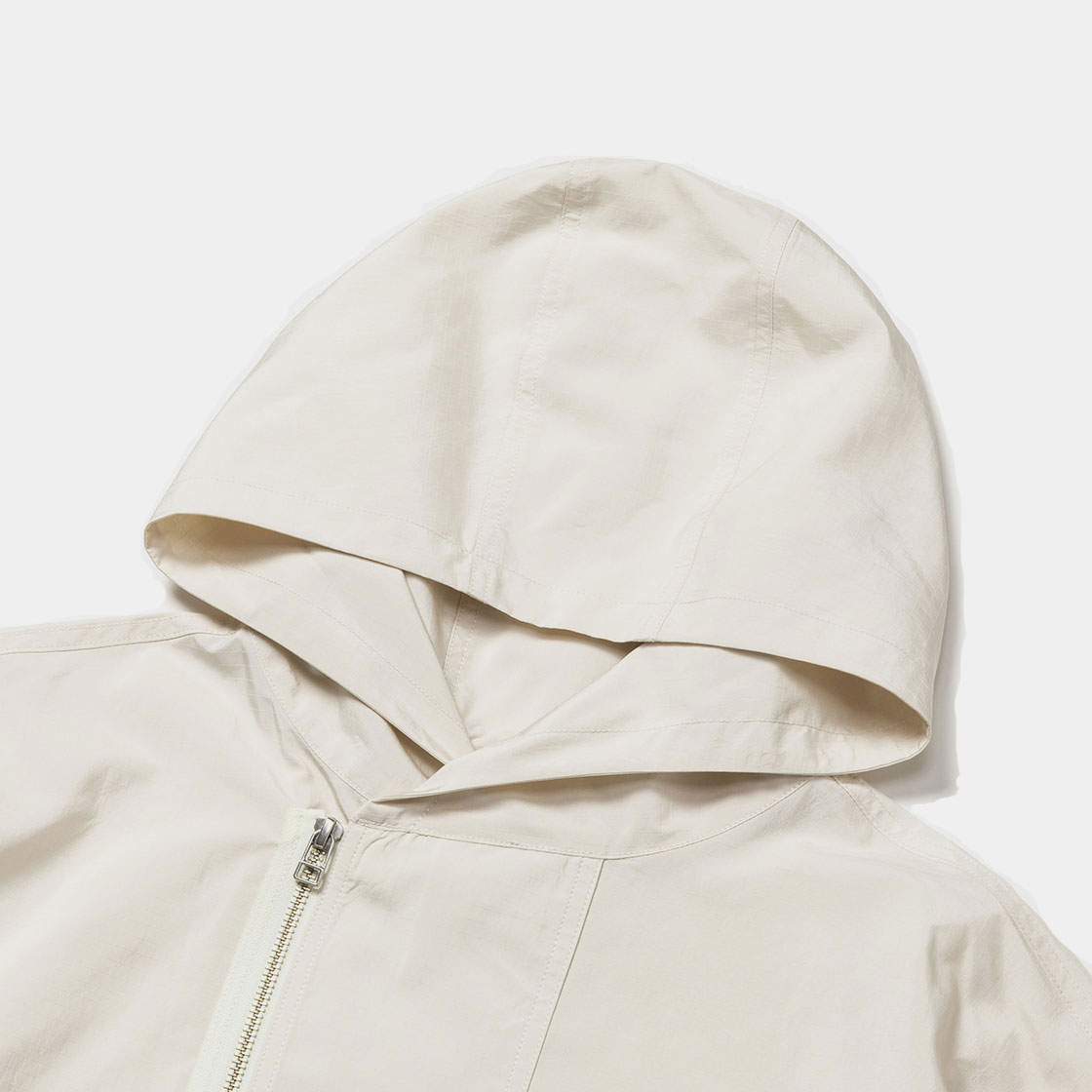 Dry-Rip Shirt Hoodie / Off White