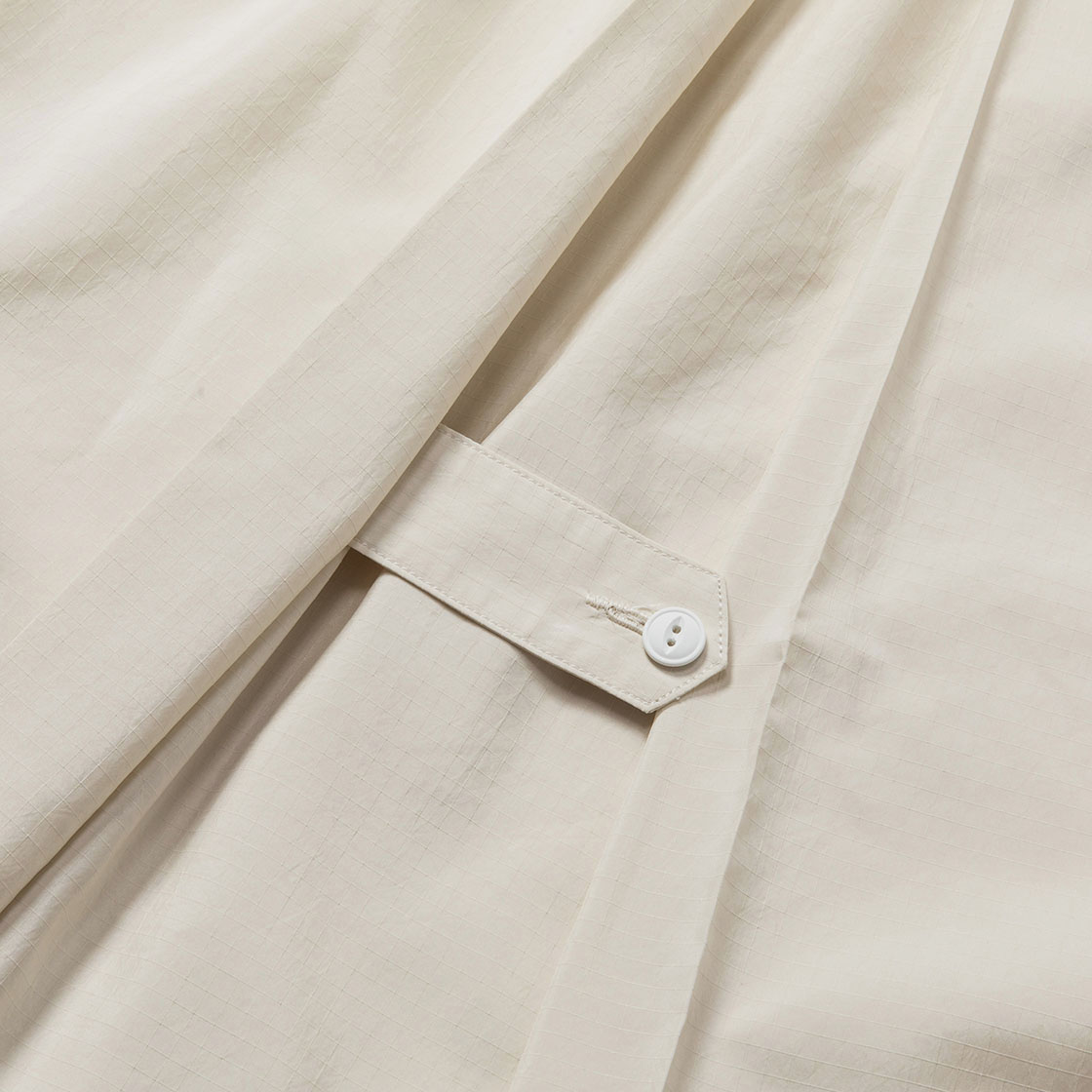 Dry-Rip Shirt Hoodie / Off White