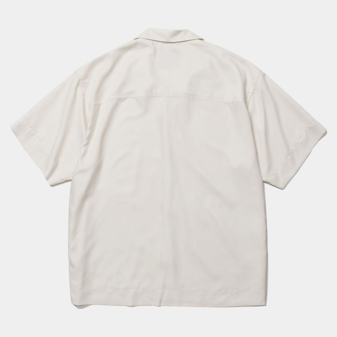 Side Slit Open Collar SH / Off White
