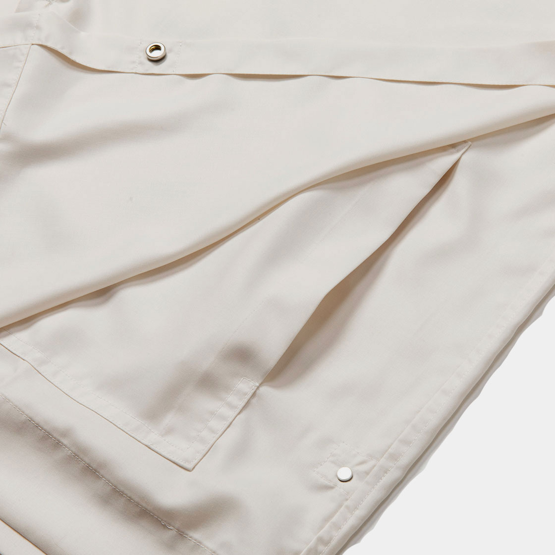 Side Slit Open Collar SH / Off White