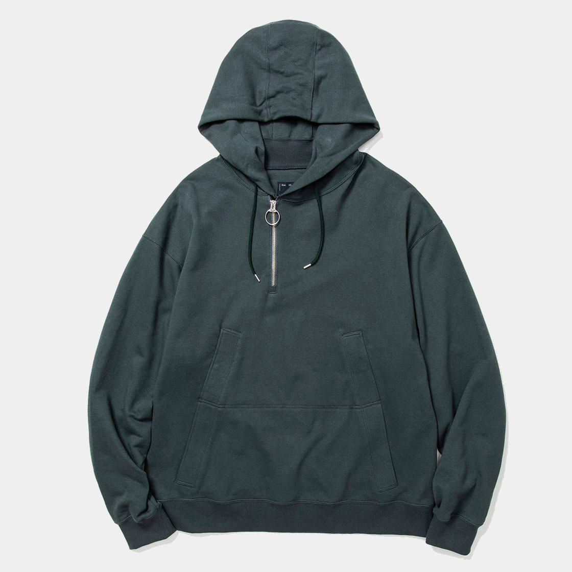 Half Zip Hoodie / D. Green