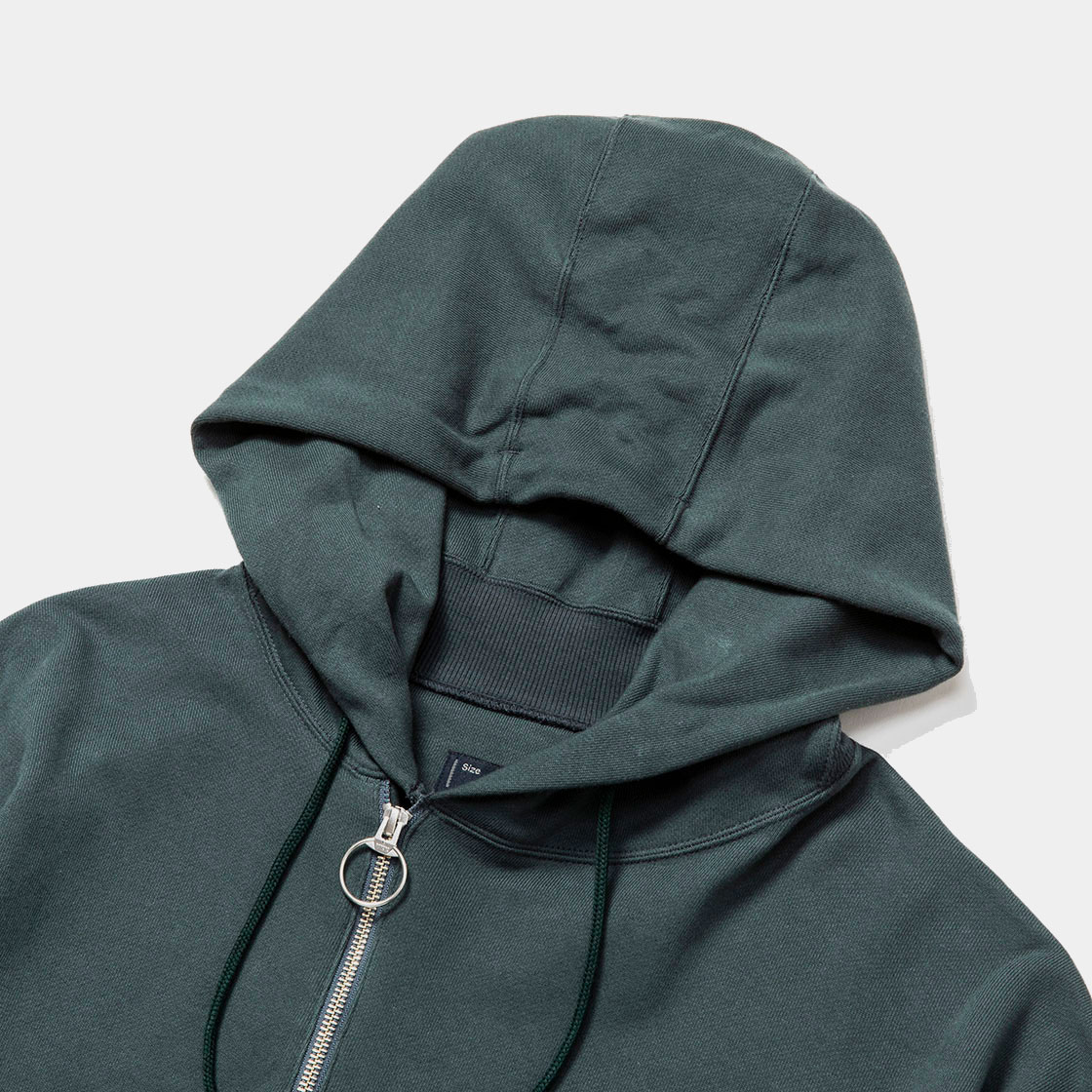 Half Zip Hoodie / D. Green