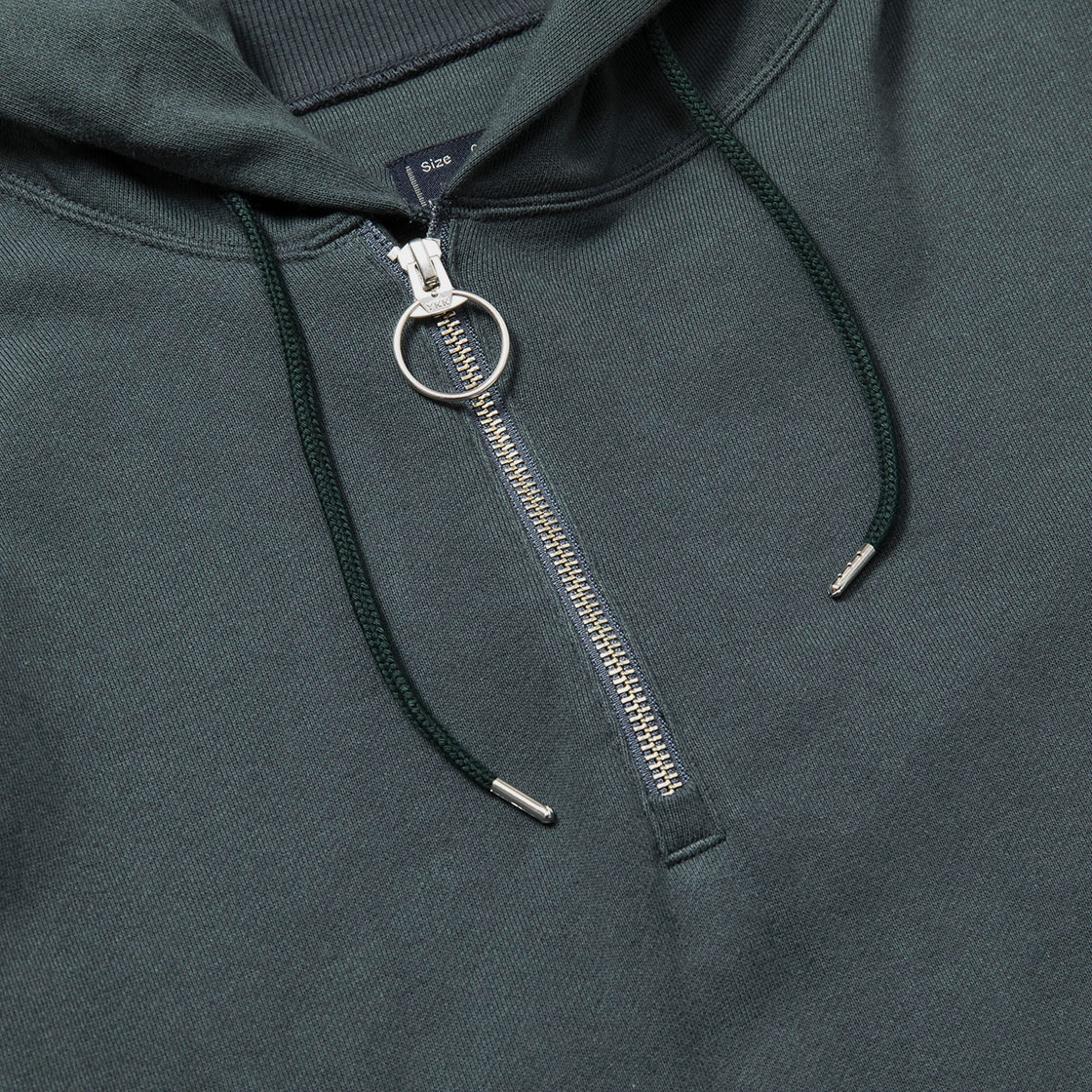 Half Zip Hoodie / D. Green