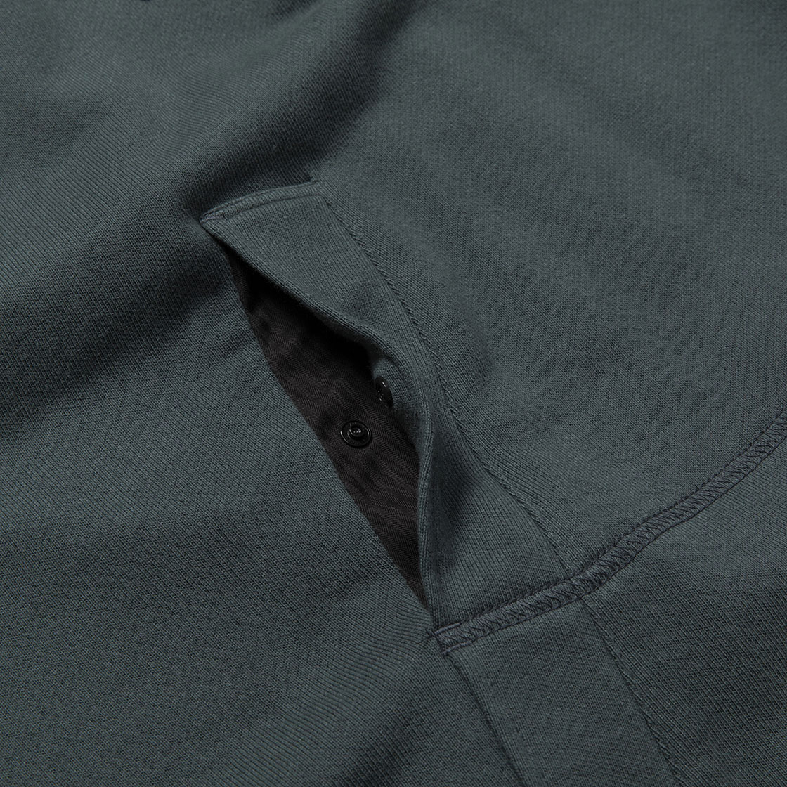 Half Zip Hoodie / D. Green