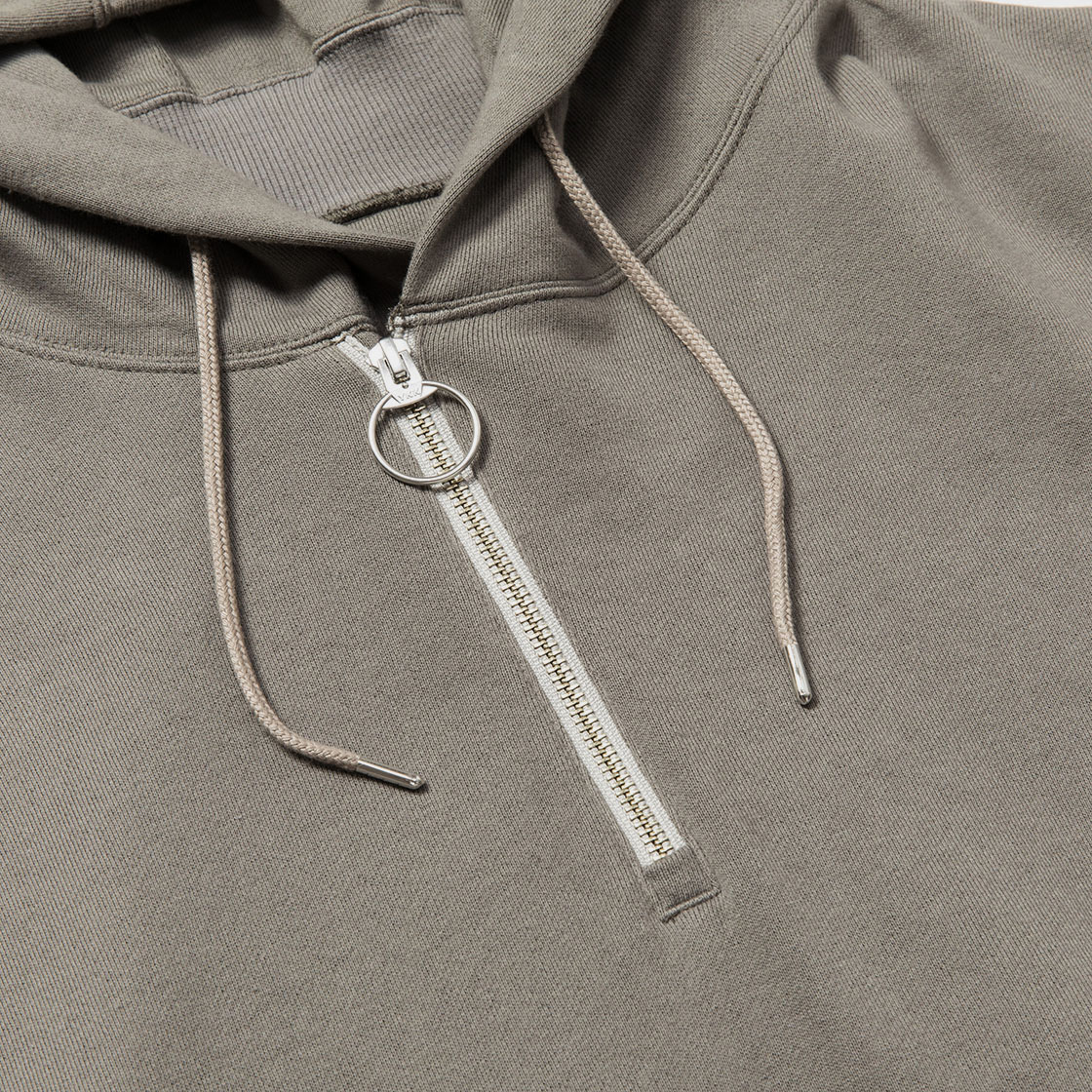 Half Zip Hoodie / Grey