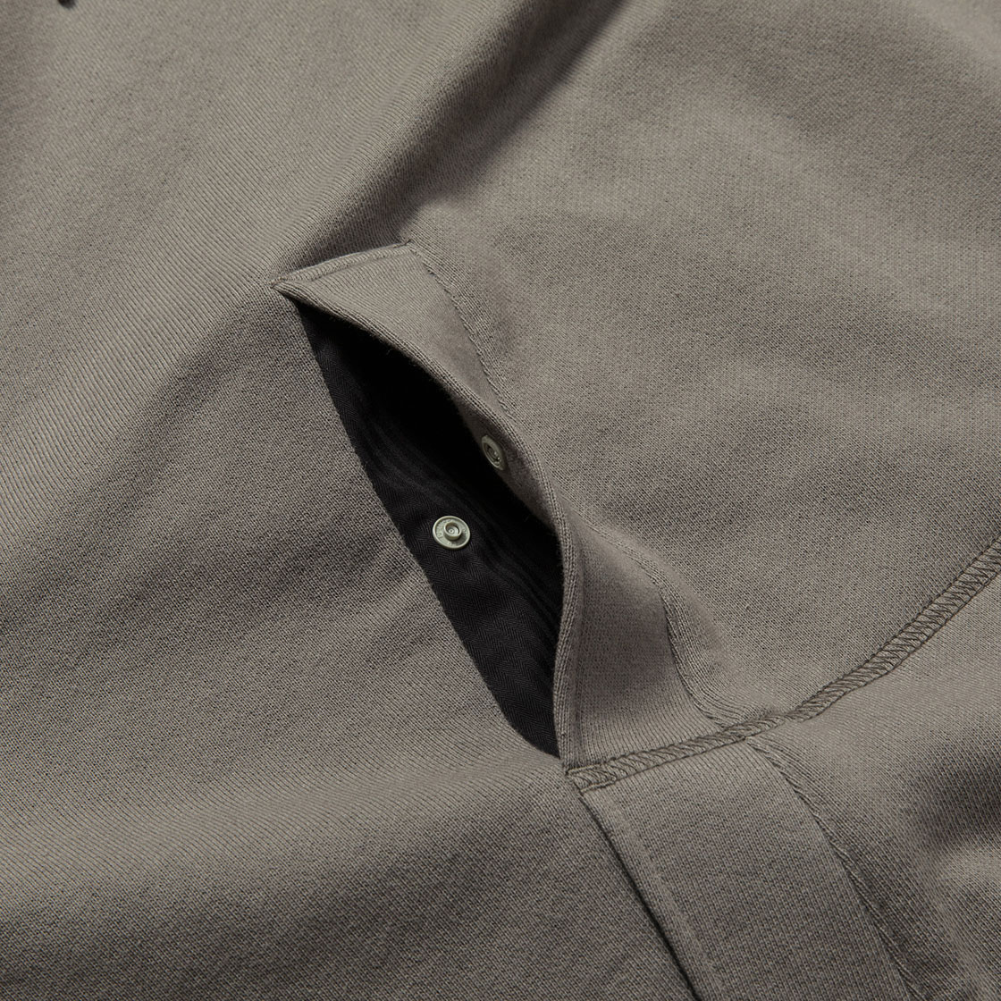 Half Zip Hoodie / Grey