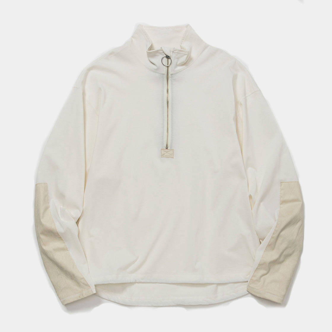 Half Zip L/S Tee / Off White