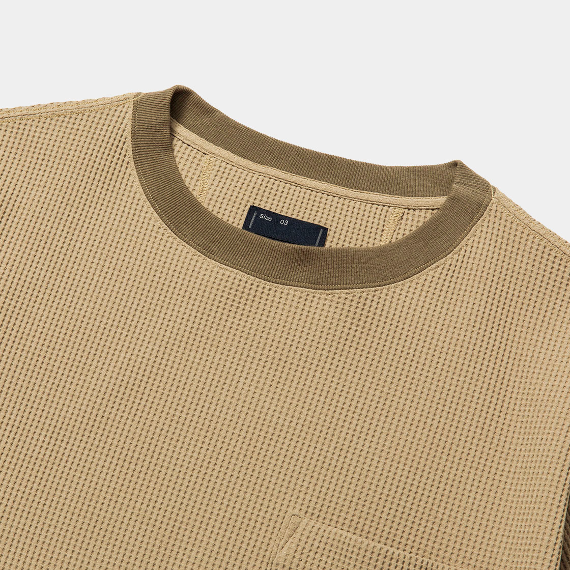 SOLOTEX® Waffle S/S Tee / Beige