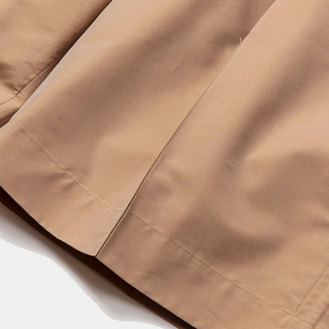 Two Tuck Wide Shorts / Pink Beige