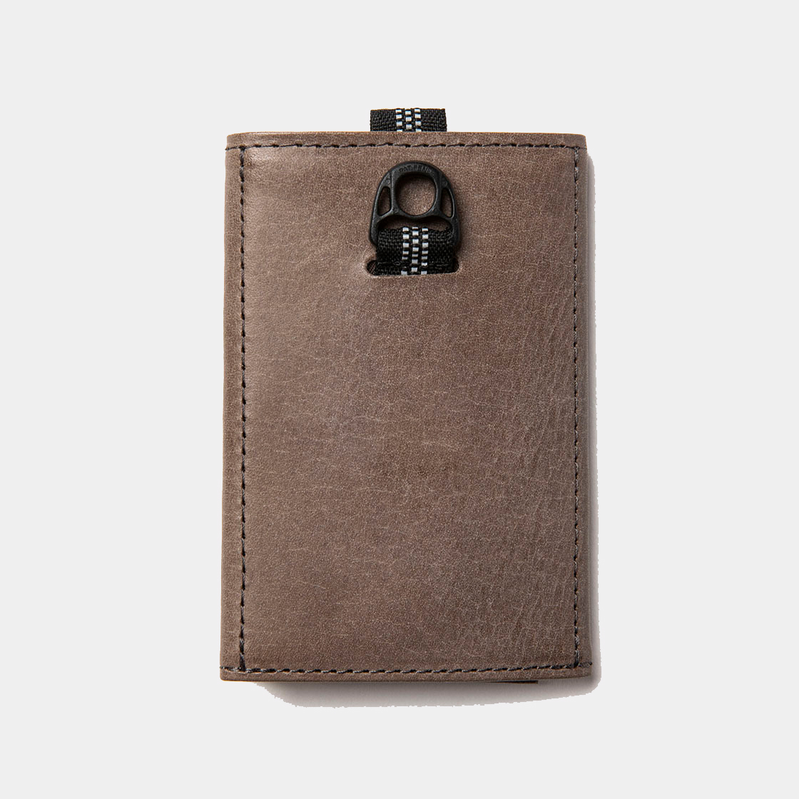 Wax Leather Minimal Wallet / Grey