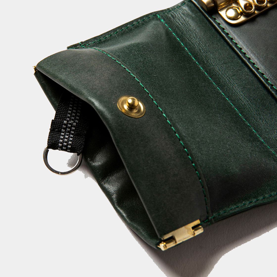 Wax Leather Key Case / D.Green