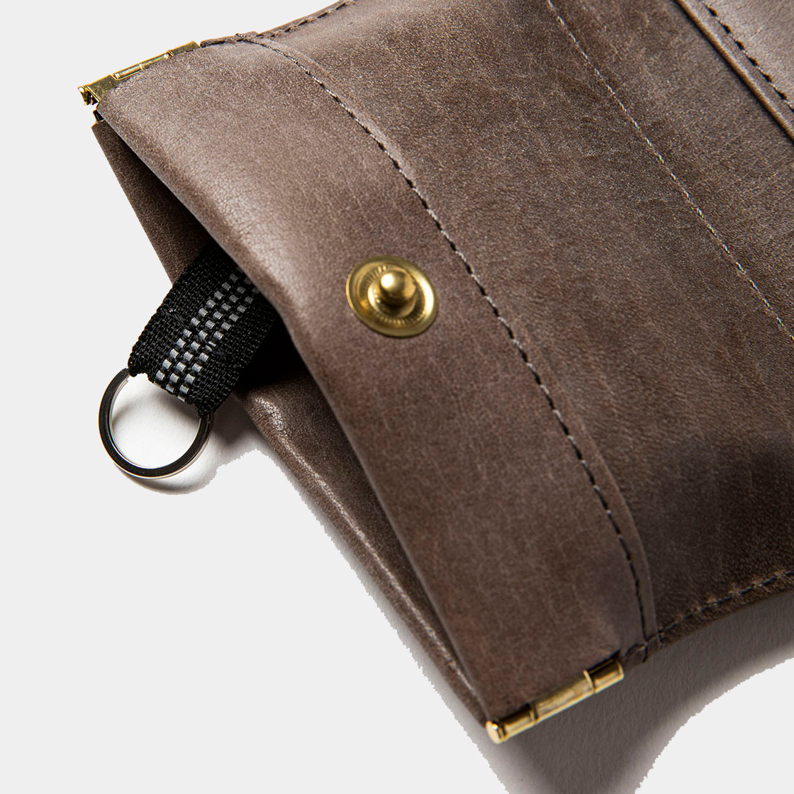 Wax Leather Key Case / Grey