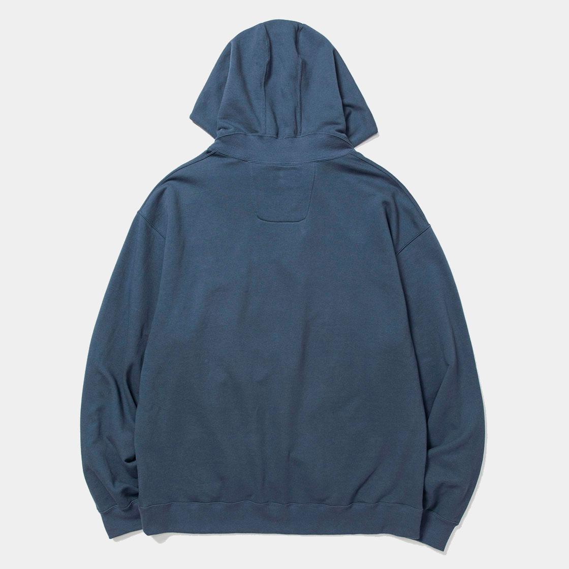 Half Zip Hoodie / Blue Grey