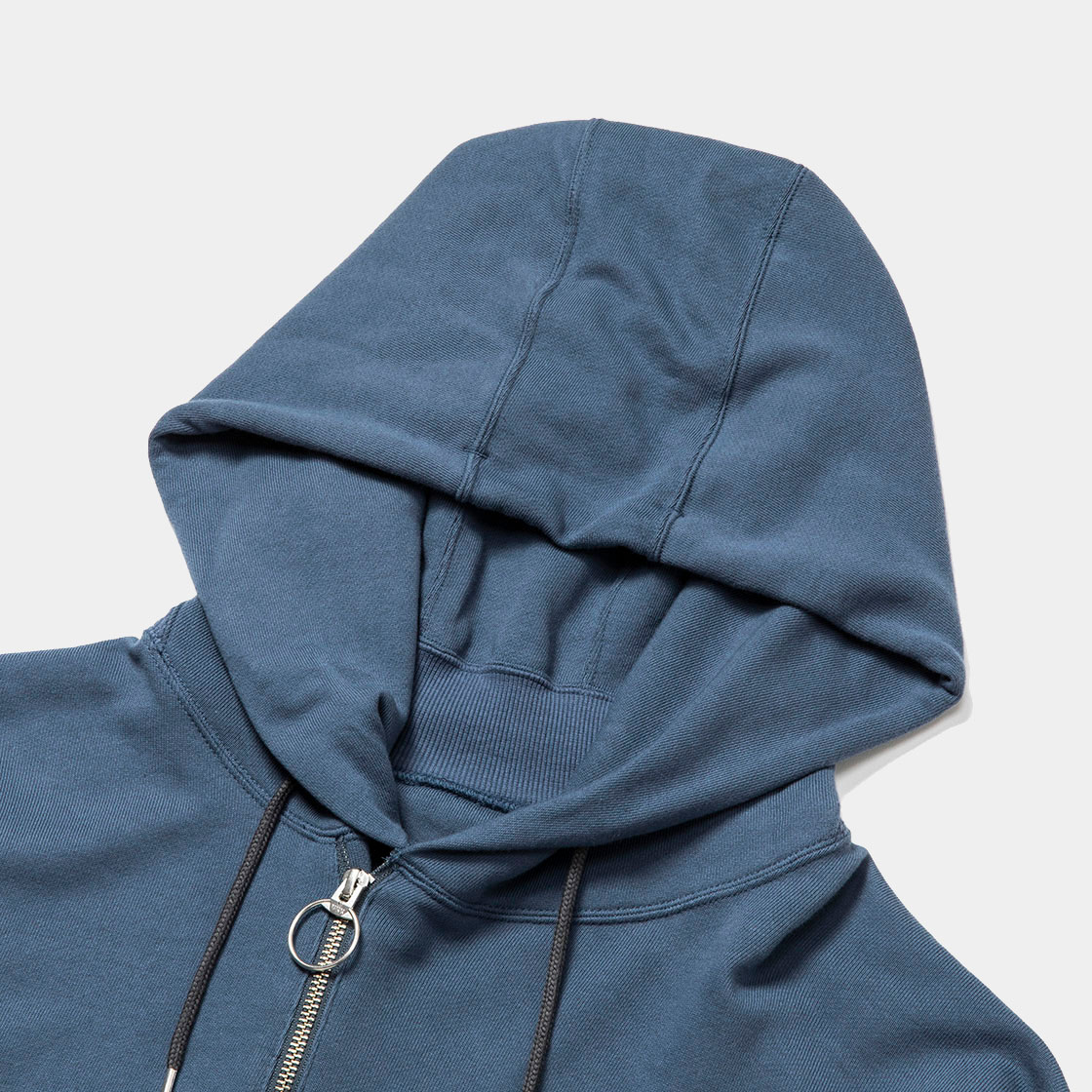 Half Zip Hoodie / Blue Grey
