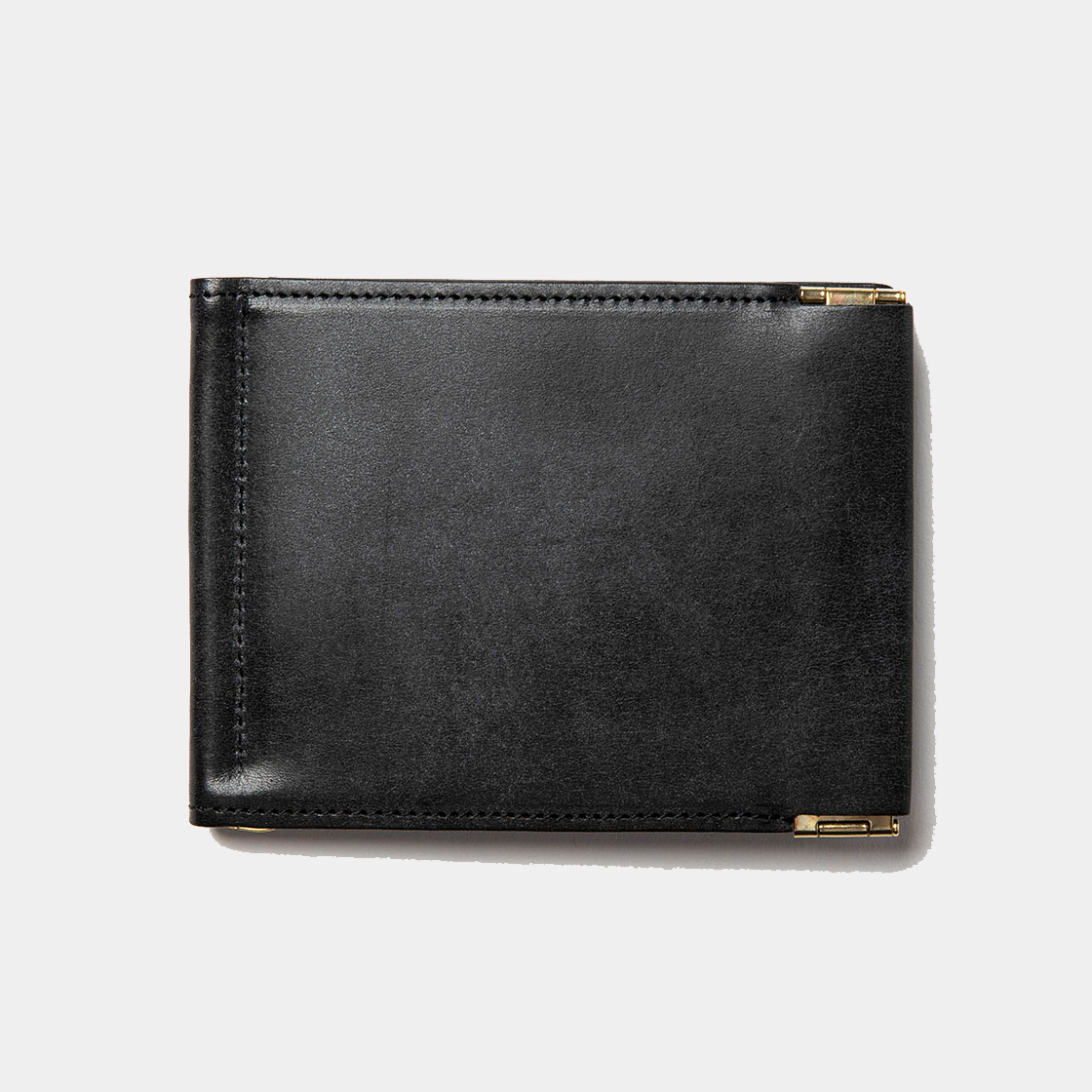 Wax Leather Money Clip / Black