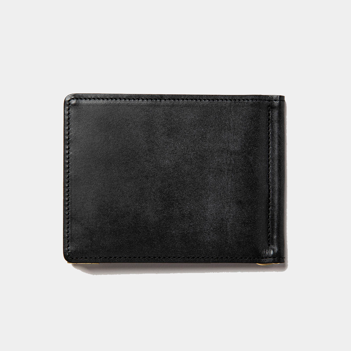 Wax Leather Money Clip / Black