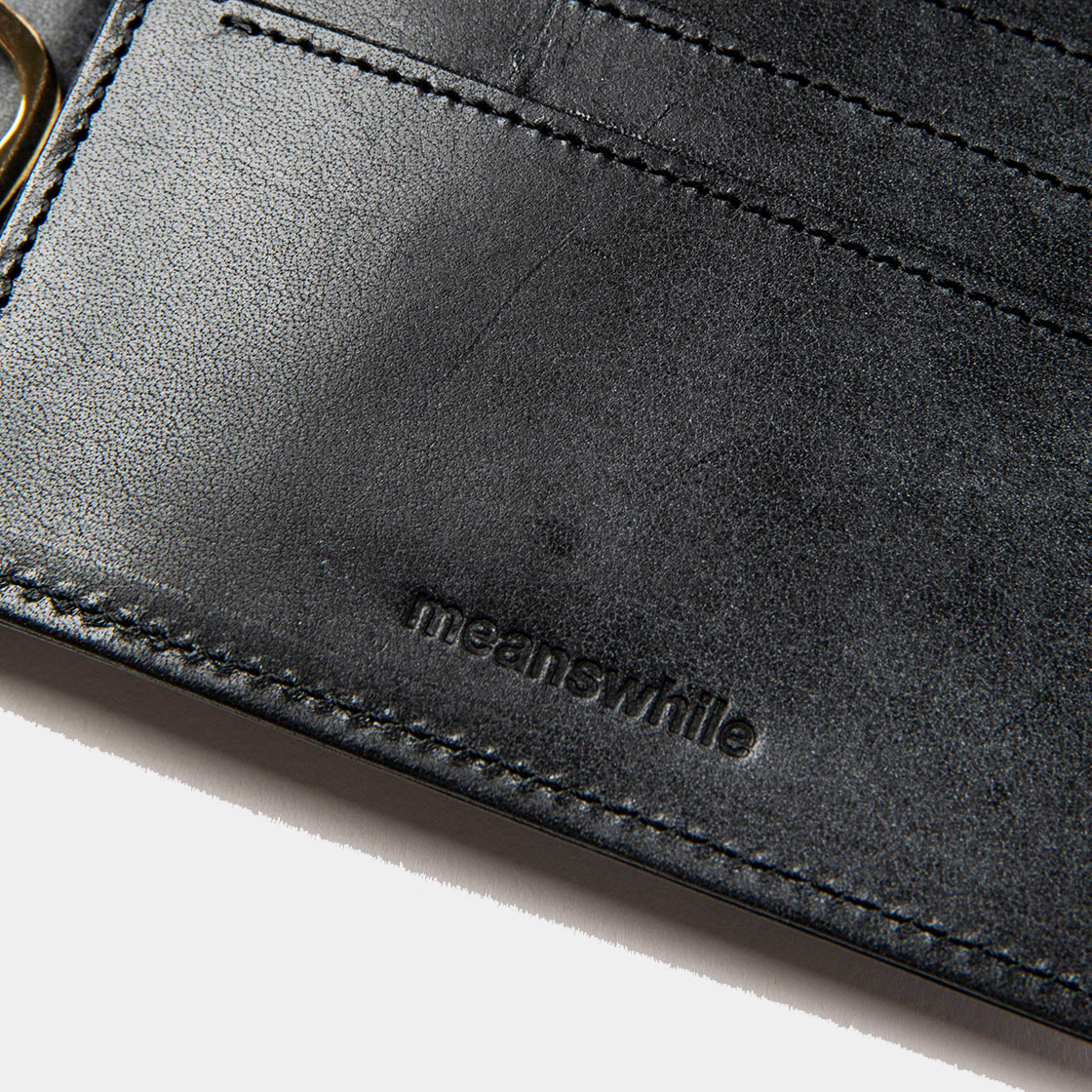 Wax Leather Money Clip / Black
