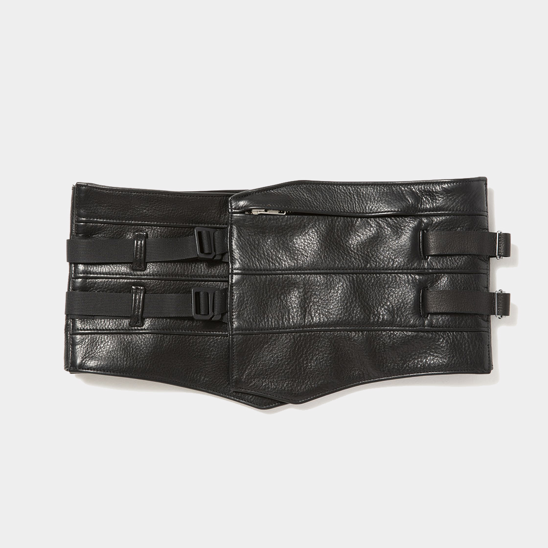 Leather Cummerbund / Lamp Black